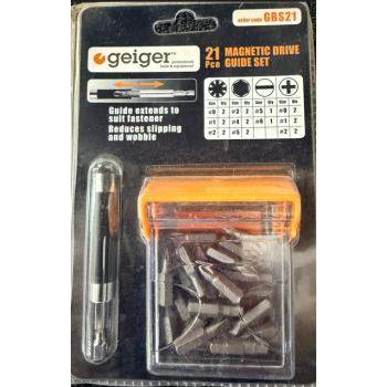 GEIGER 21PCE MAGNETIC DRIVE GUIDE SET # GBS21